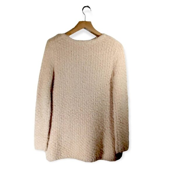 Adrianna Papell Pink Eyelash Acrylic Cardigan Size S - Picture 3 of 4